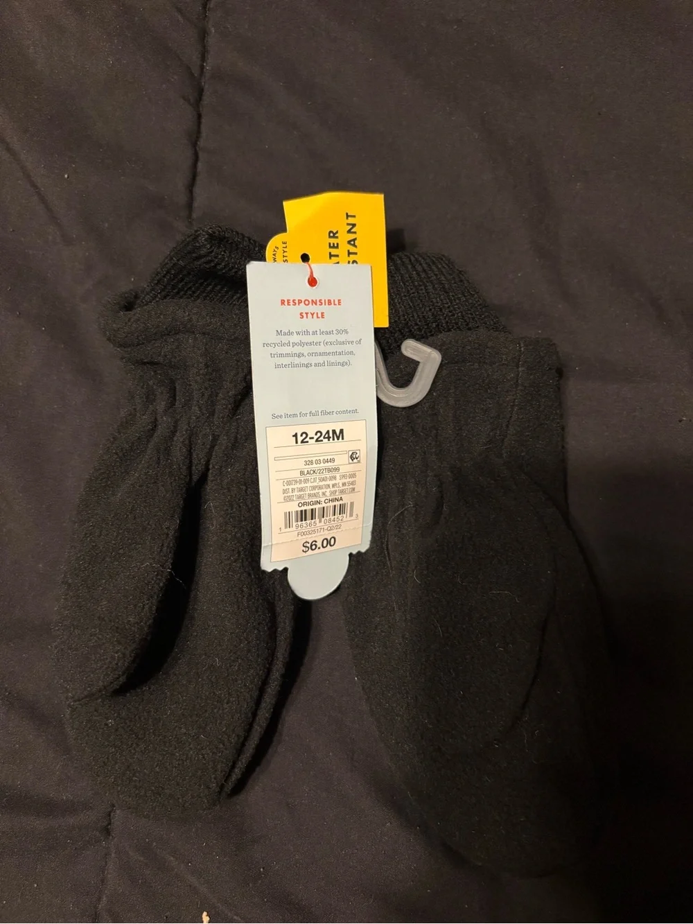 Target Black Kids Fleece Mittens